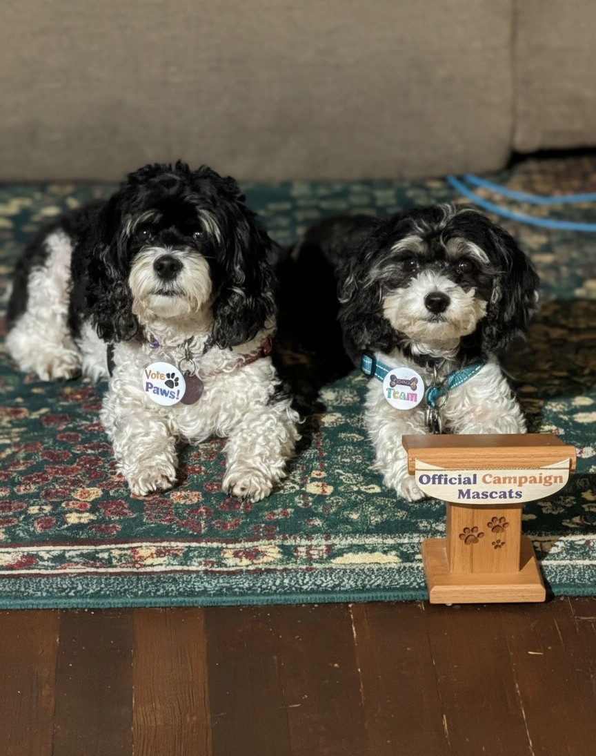 Mila and Lucy - Official Campaign Mascots